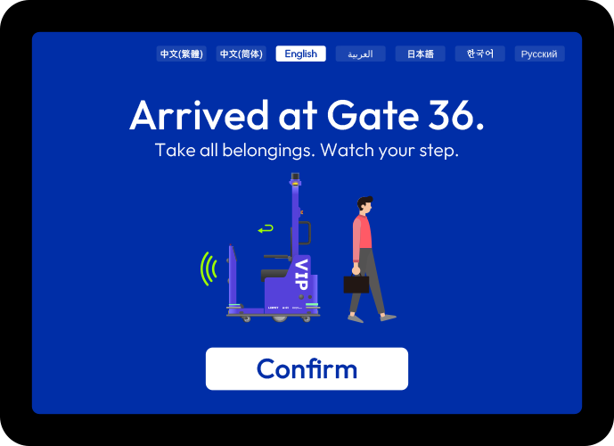 APS multilingual passenger interface 6
