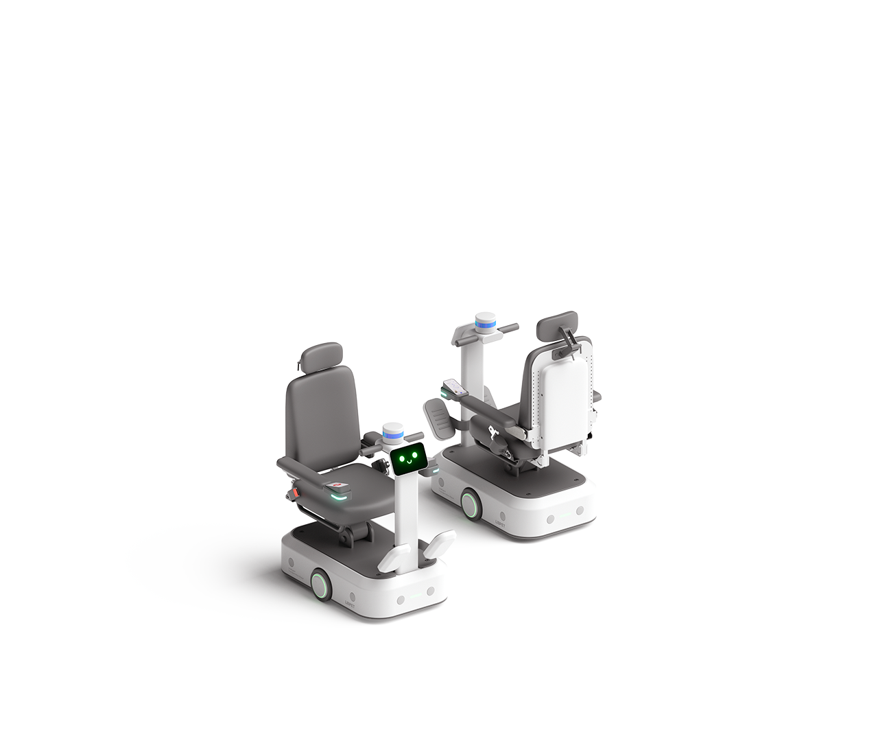 Two modular robot chair configurations